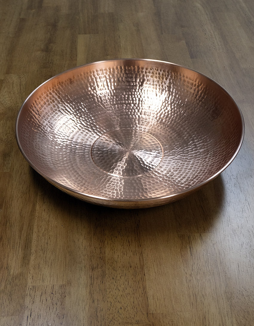 3145-GD-COP Copper Hammered Utility Dish