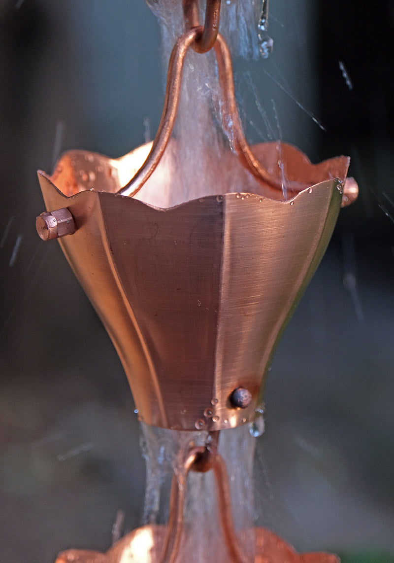 Star Flower Cups Unfinished Copper  3146-COP