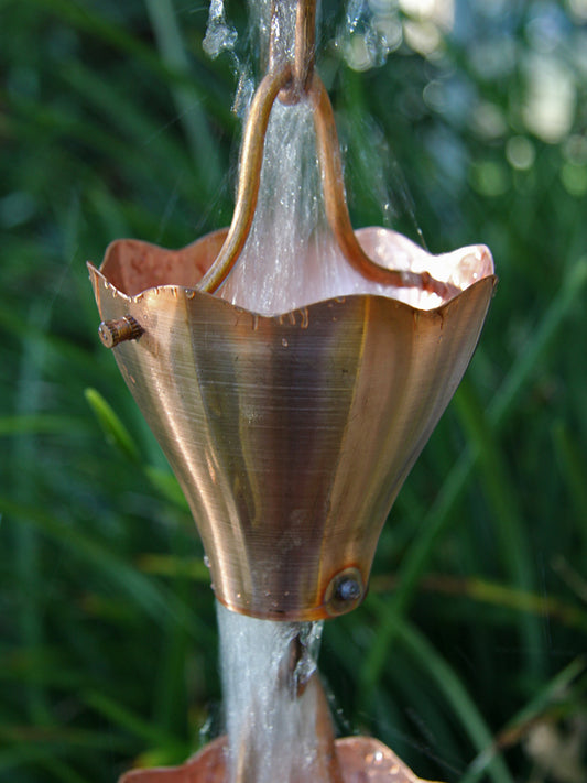 Star Flower Cups Unfinished Copper  3146-COP