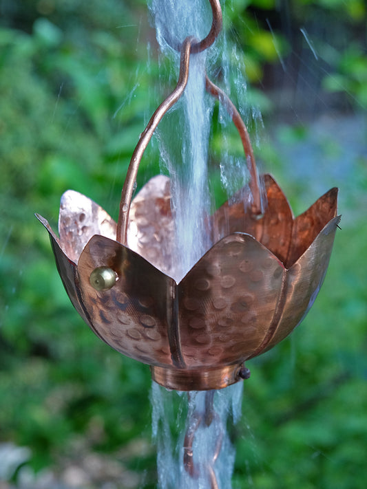 Buddha Cups™ Copper Cup Rain Chain 3157-COP