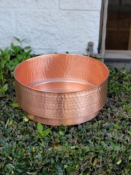 Cylinder Basin Pure Unfinished Hammered Copper  3175-COP