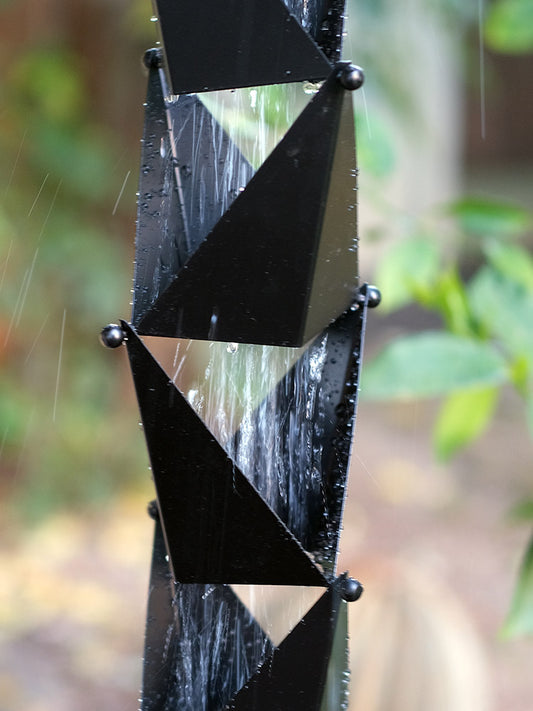 Origami™ Rain Chain black powder coat