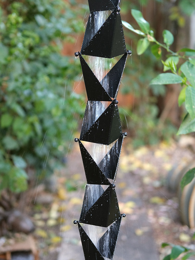 Origami Rain Chain 4542-BLK – RainChains.com