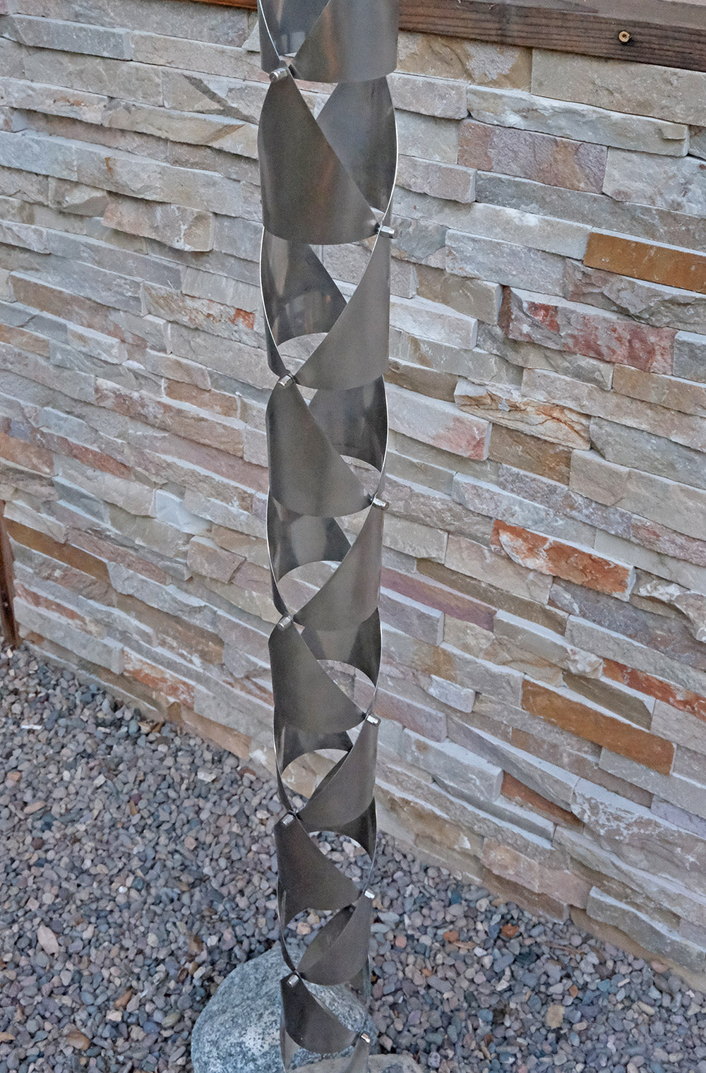 4542-RND-SS Origami™ II Round Stainless Steel Rain Chain