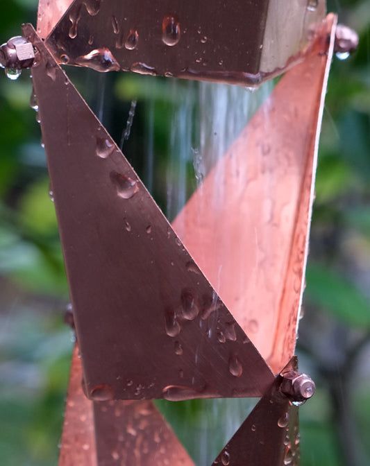 4542-COP Origami™ Copper Rain Chain
