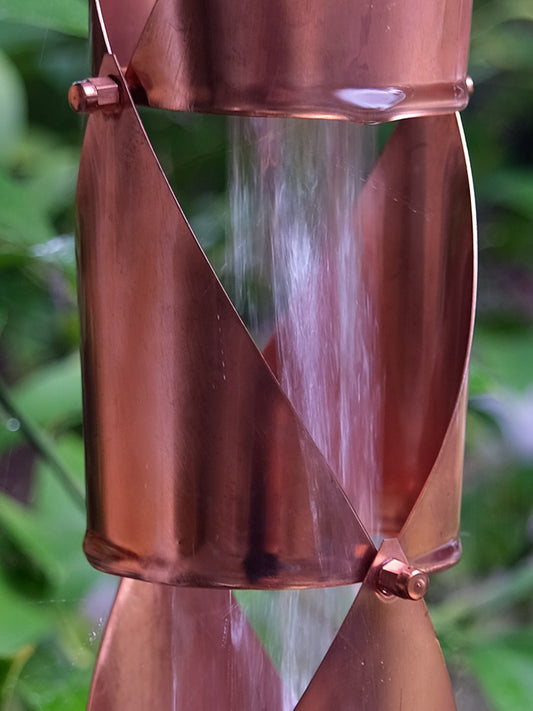 4542-RND-COP Origami™ II Round Copper Rain Chain