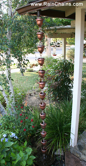 Acorn Cups Pure Unfinished Copper  2688-COP