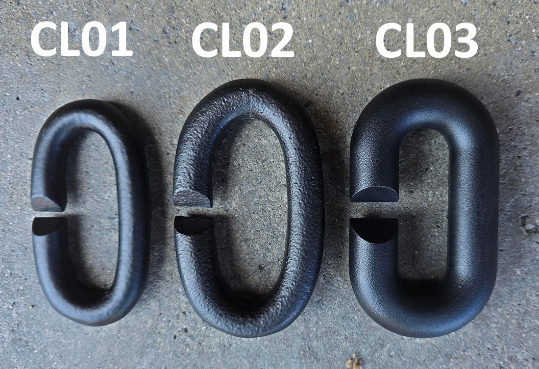 Cast Link Rain Chain Powder Coated Black CL01-BLK CL02-BLK