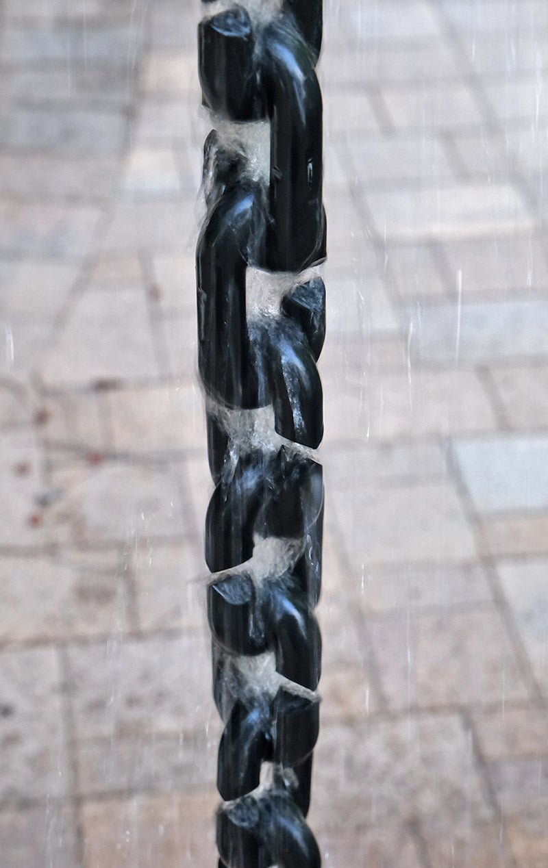 XXL Rain Chain BLACK injection molded PVC CL03-BLK