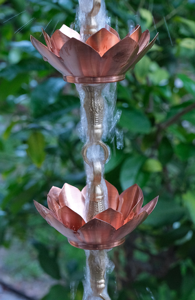 Double Lotus Brass & Copper Cups DL-701