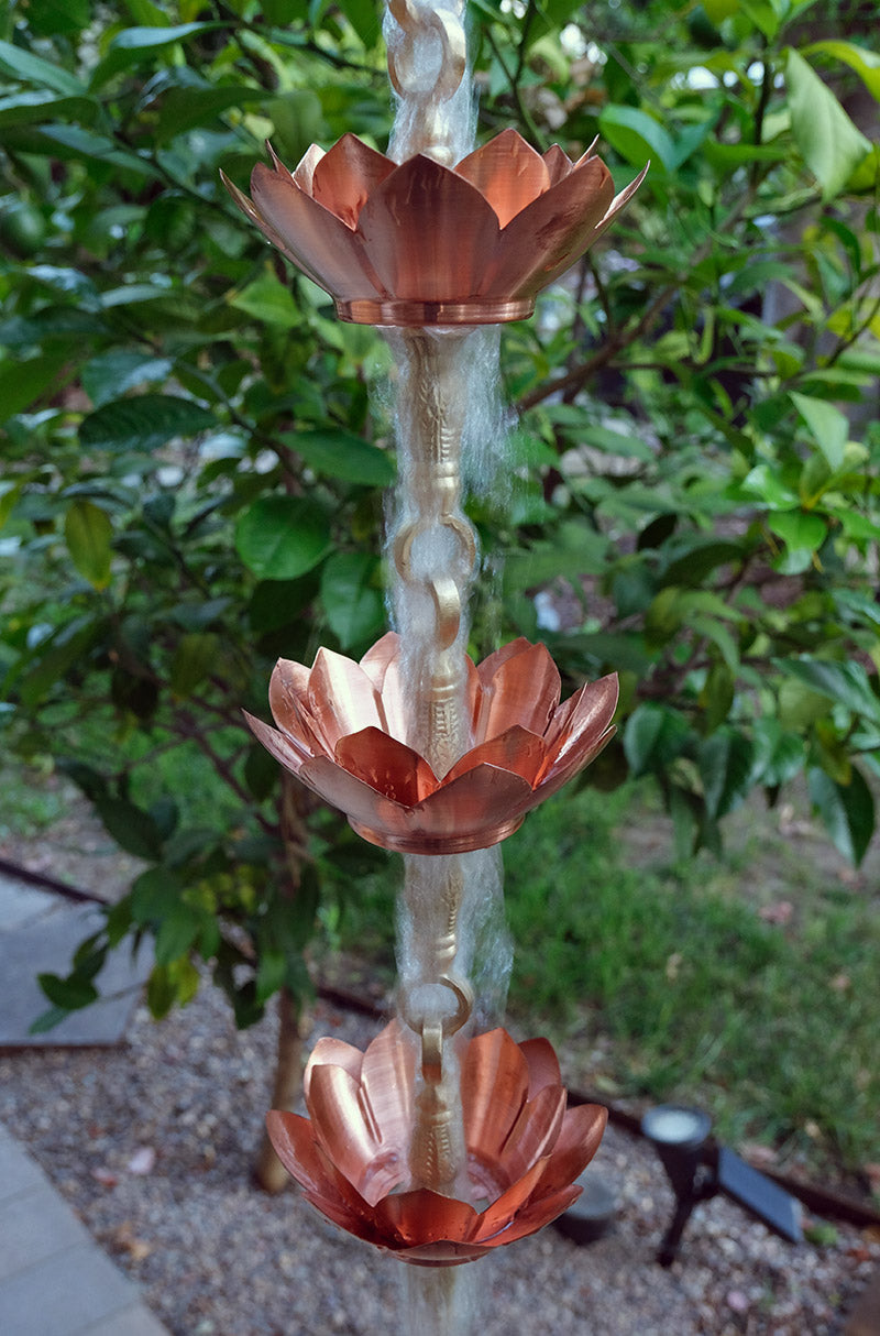 Double Lotus Brass & Copper Cups DL-701