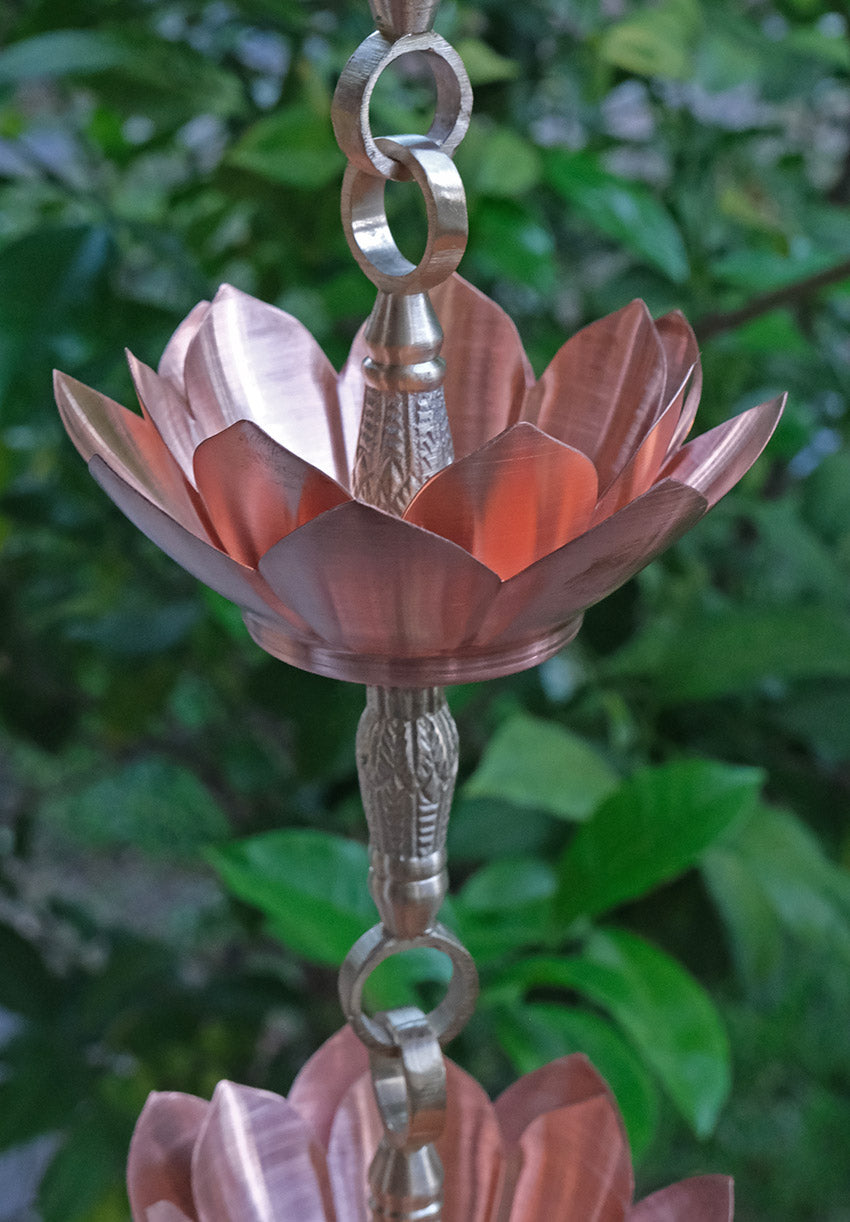 Double Lotus Brass & Copper Cups DL-701