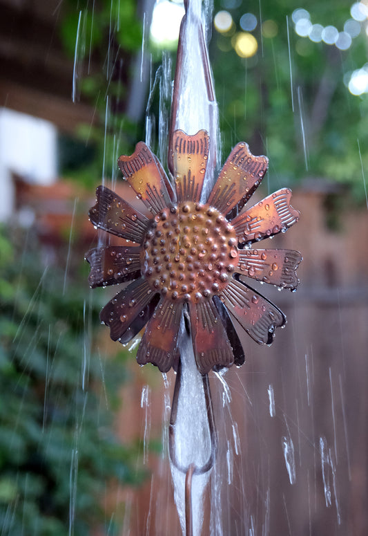 Daisy Flower Steel Rain Chain Nature Series