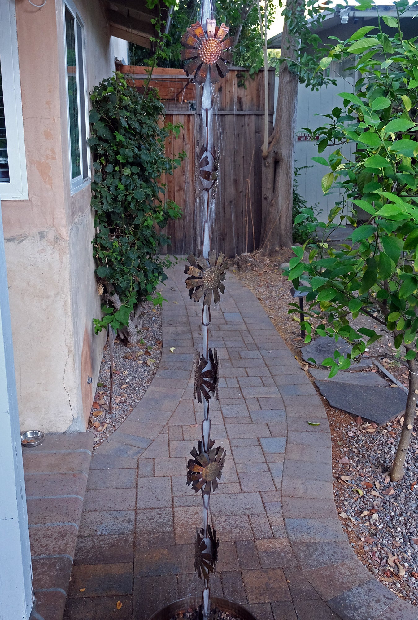 Daisy Flower Steel Rain Chain Nature Series