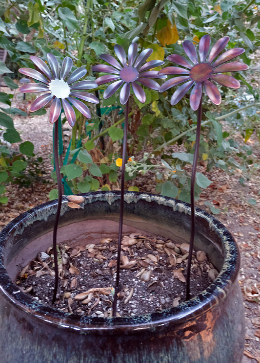 GS-006 Wildflower Garden Stakes (set of 3)