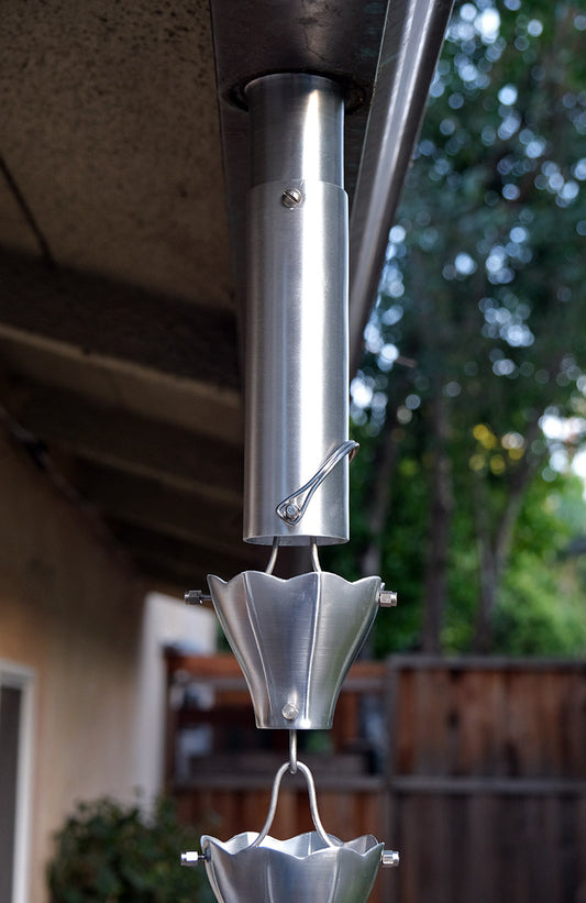 Rain Chain Installation Kit 6" Extension ALUMINUM RCR-EXT6-AL