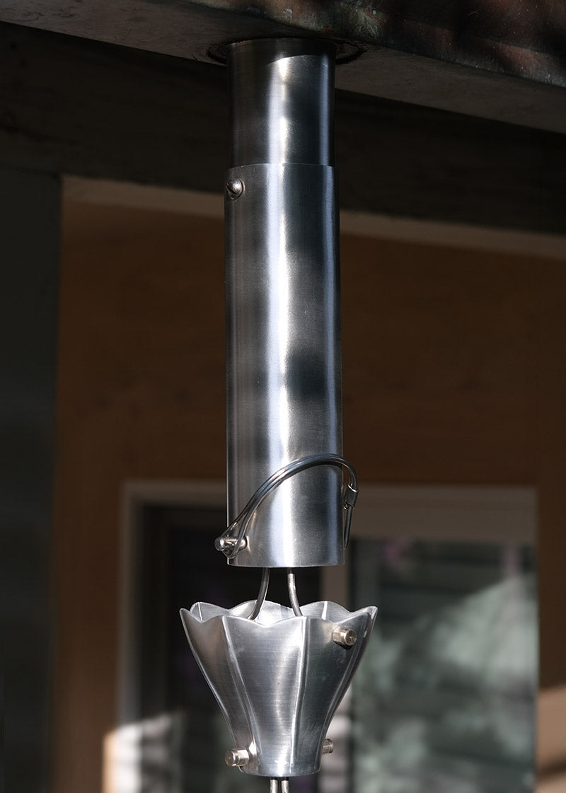 Rain Chain Installation Kit 6" Extension ALUMINUM RCR-EXT6-AL