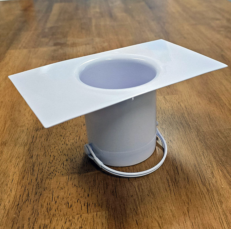 Large White Rain Chain Installation Kit RCR-LG-WHT