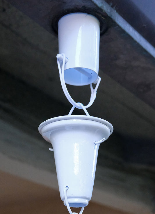 Rain Chain Installation Kit #RCR-WHT white powder coating