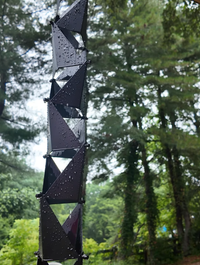 Origami™ Rain Chain black powder coat
4542-BLK Photo Credit @themodernmaeve
