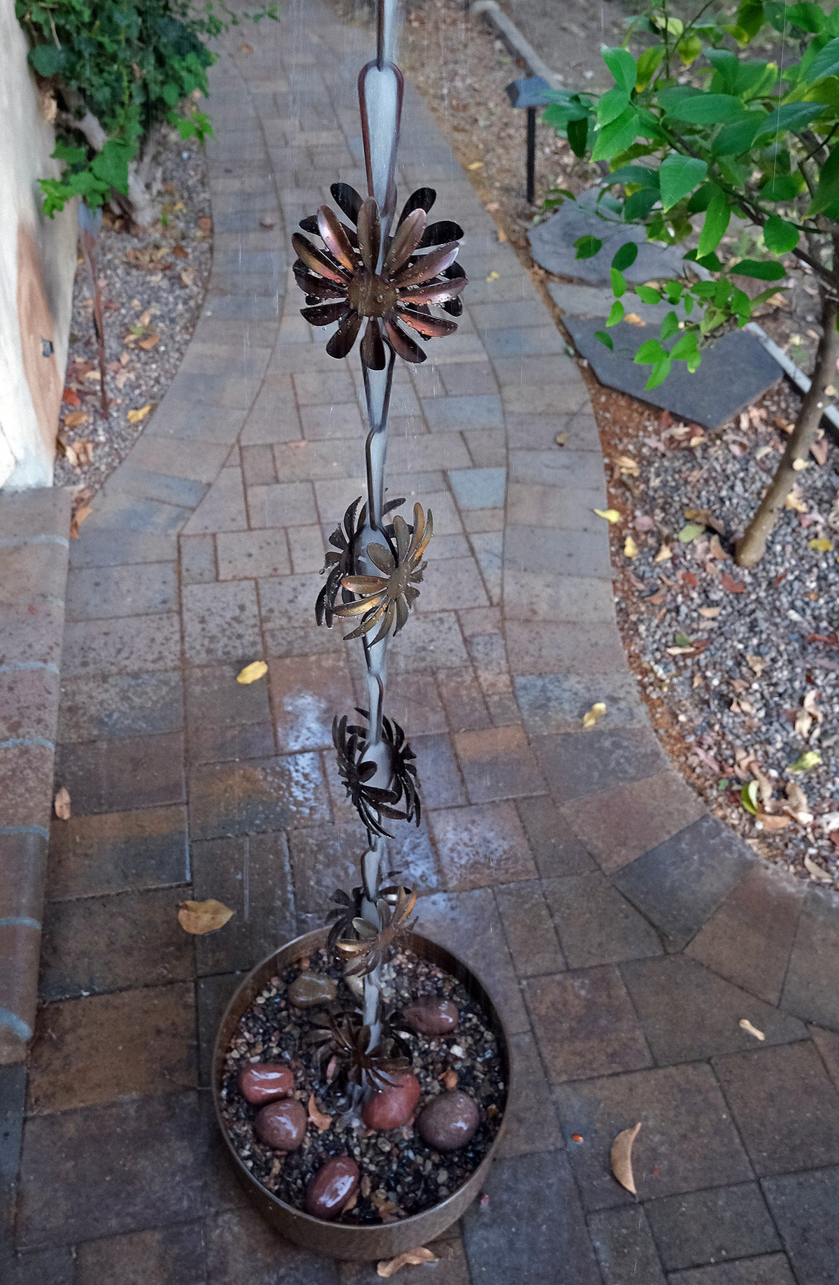 Wildflower Steel Rain Chain Nature Series