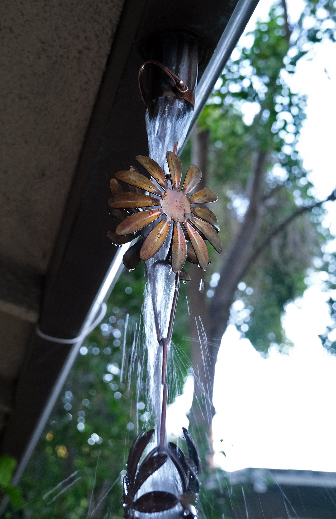 Wildflower Steel Rain Chain Nature Series