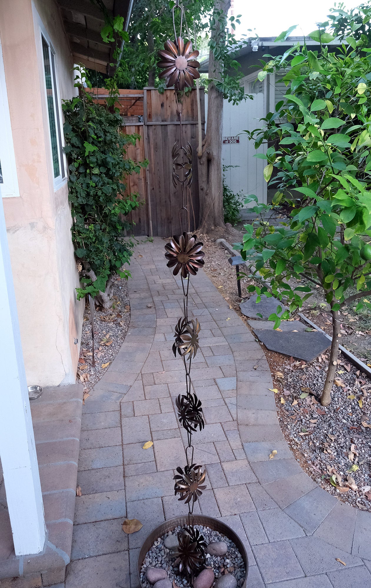 Wildflower Steel Rain Chain Nature Series