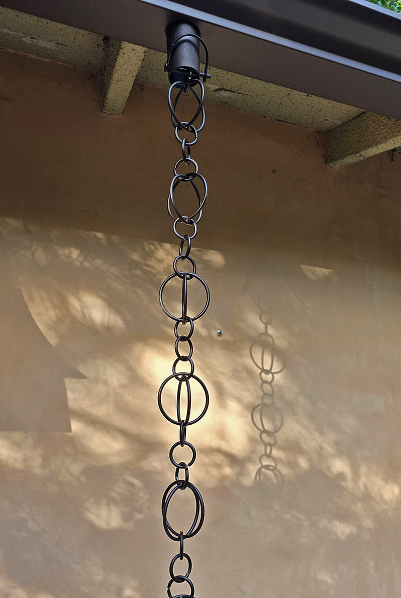 Steel Circles Link Chain Bronze Y9004-BRZ