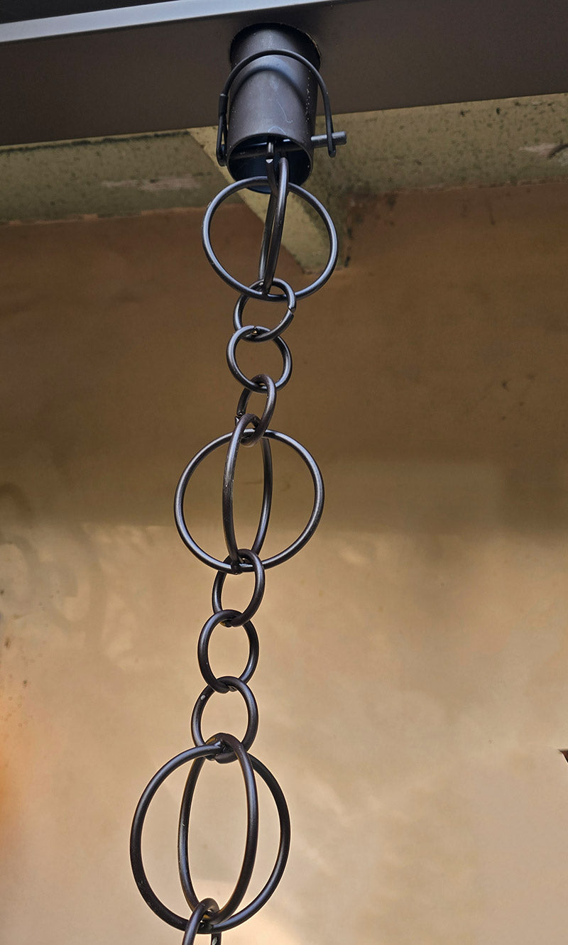 Steel Circles Link Chain Bronze Y9004-BRZ