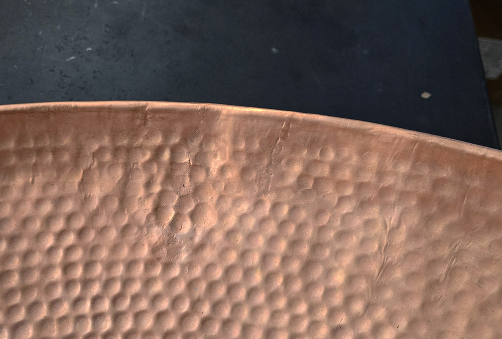 22" Large Copper Hammered Basin 3120-B CLEARANCE