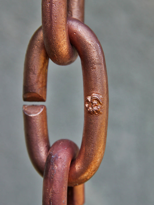 Copper Plated Brass Link Chain #CL01-COP