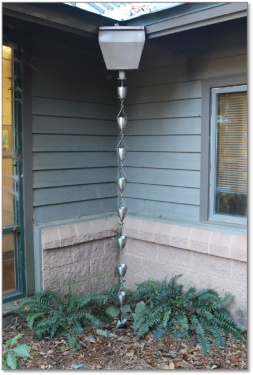 Chain Gutter Leader Pure Thick Copper Corner Leaderhead 3141-cop – RainChains.com
