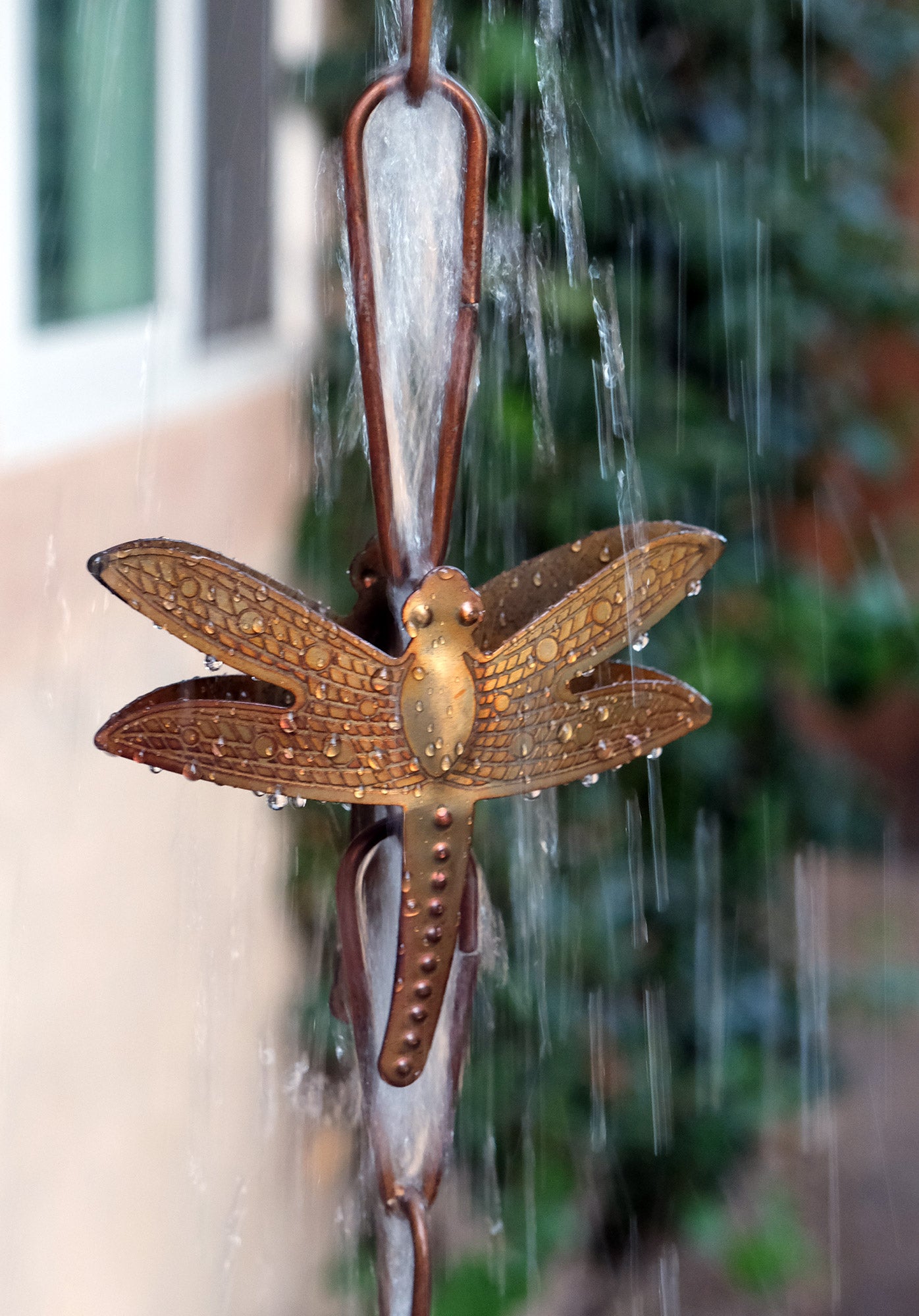 Dragonflies Steel Rain Chain Nature Series
