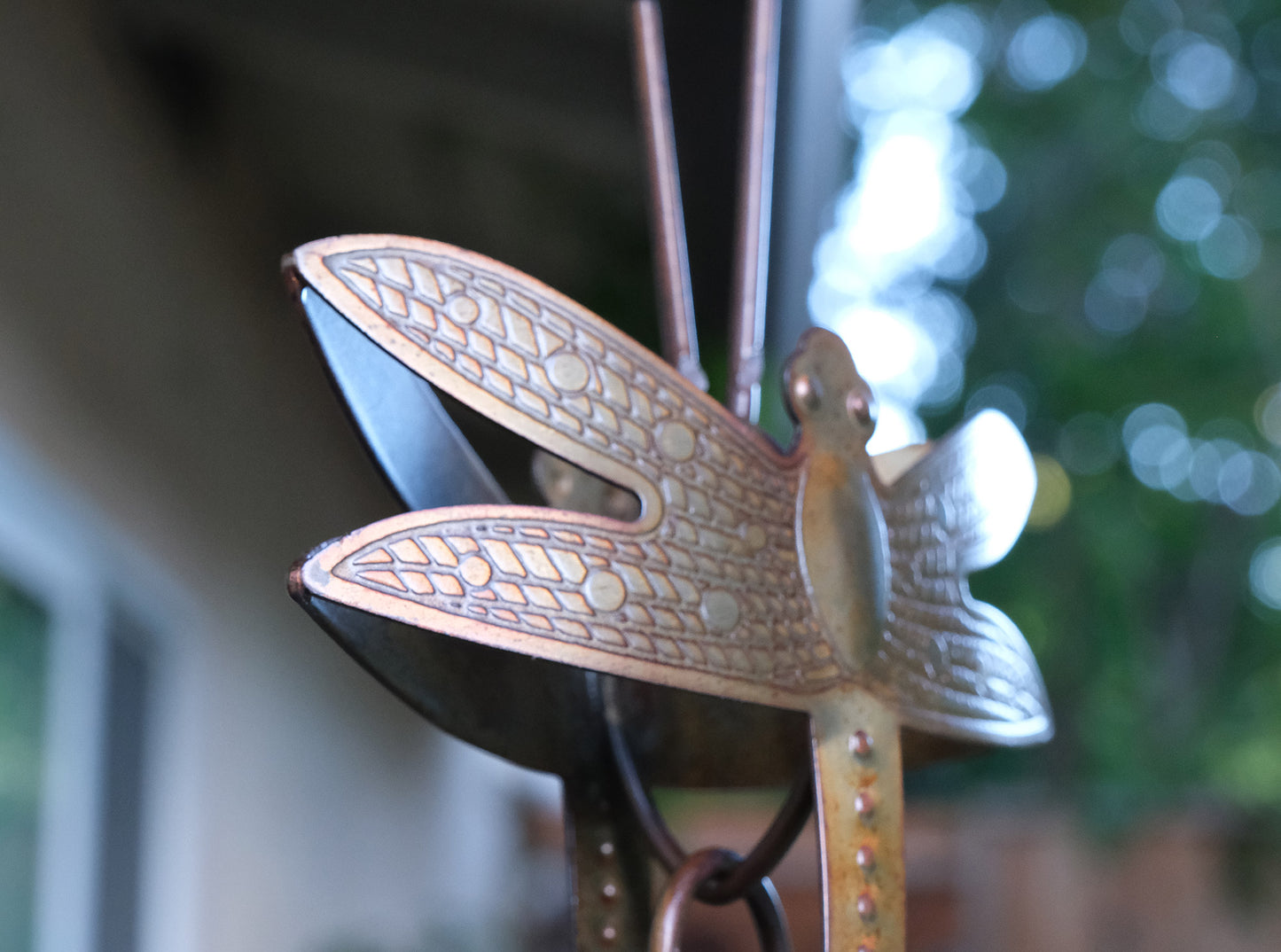Dragonflies Steel Rain Chain Nature Series