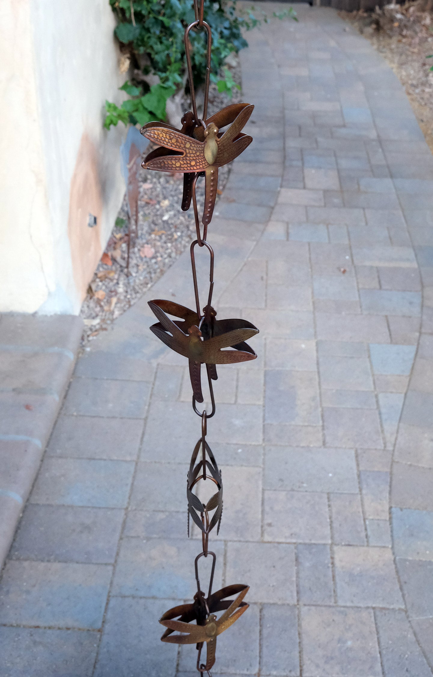 Dragonflies Steel Rain Chain Nature Series