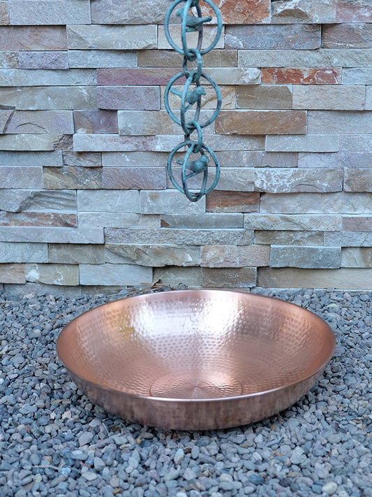 3145-COP Copper Hammered Dish