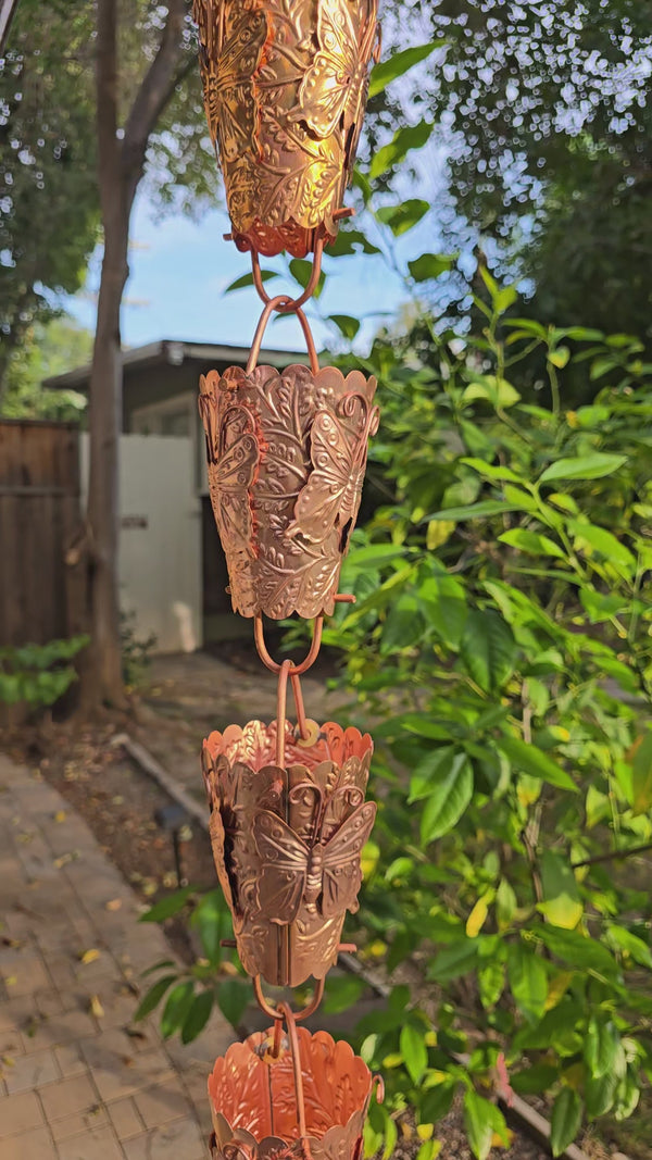 Butterfly Cups #2992 Pure Unfinished Copper 