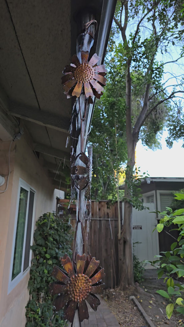 Daisy Flower Steel Rain Chain Nature Series 