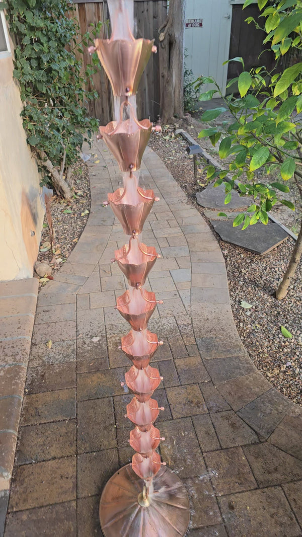 Star Flower Cups Unfinished Copper  3146-COP 