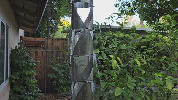 4542-RND-SS Origami™ II Round Stainless Steel Rain Chain 