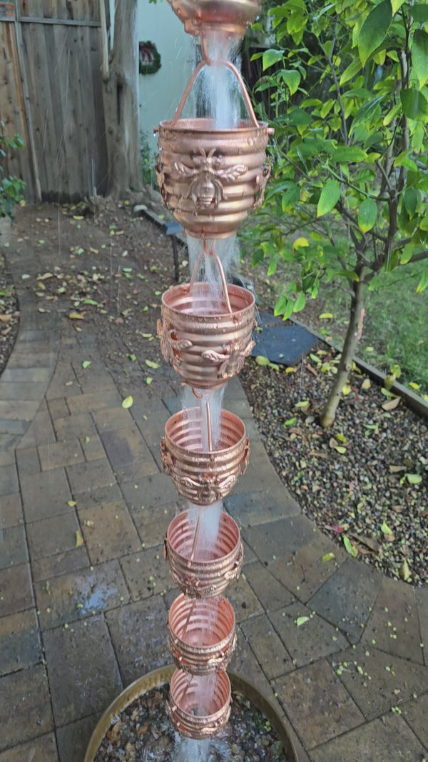 Honeybee Cups Pure Unfinished Copper #2980 