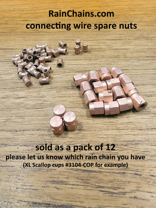 Connecting Wire Spare Nuts Pack of 12