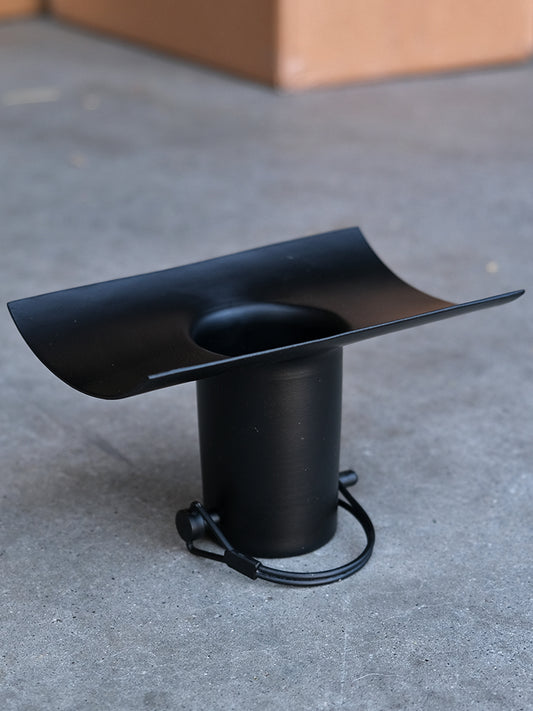 Half Round Black Rain Chain Installation Kit #RCR-HR-BLK