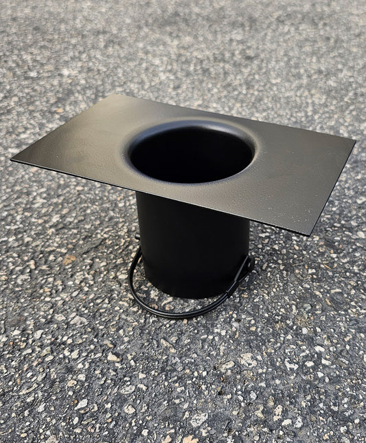 Large Black Rain Chain Installation Kit RCR-LG-BLK